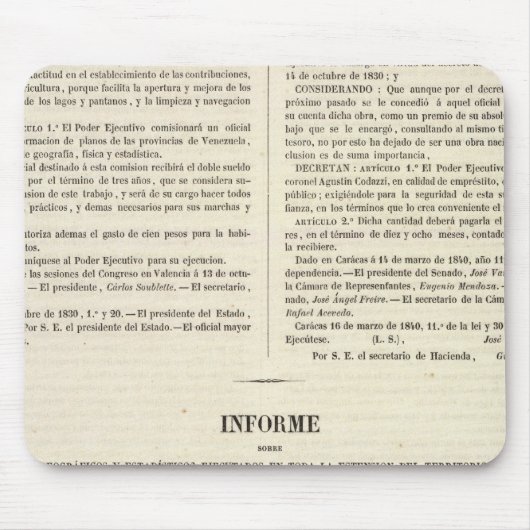 ベネズエラ2 マウスパッド (正面)