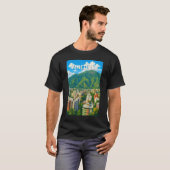 ベネズエラ イラスト 旅行 アート ヴィンテージ Tシャツ (正面フル)