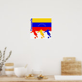 ベネズエラ – サッカー選手 ポスター (キッチン)