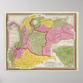 ベネズエラ、ニューグレナダ&エクアドール ポスター (正面)