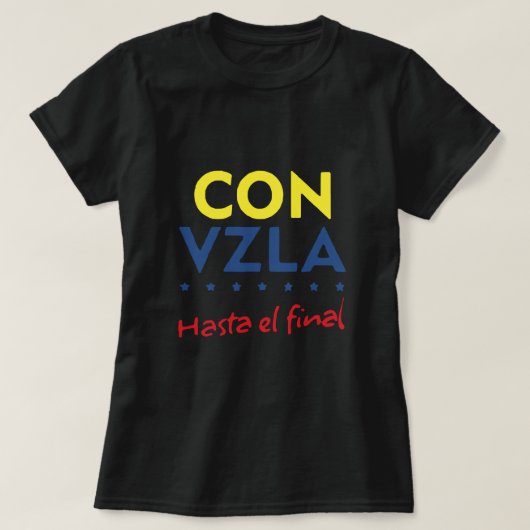 ベネズエラ・ハスタエル最終シャツ Tシャツ (デザイン正面)