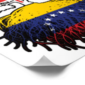 ベネズエラ・ベネズエラ・カナダ・カナダの木の根 ポスター (角)