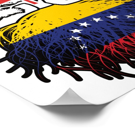 ベネズエラ・ベネズエラ・カナダ・カナダの木の根 ポスター (角)