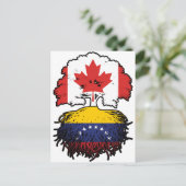 ベネズエラ・ベネズエラ・カナダ・カナダの木の根 ポストカード (スタンド正面)