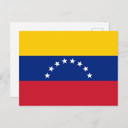 ベネズエラ（ベネズエラ）国旗のはがき ポストカード (正面/裏面)