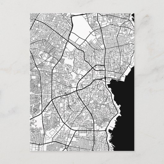 ベネズエラ マラカイボ地図 ポストカード (正面)