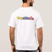 ベネズエラ メンズTシャツ,ベネズエラTシャツ Tシャツ (裏面)