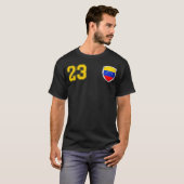ベネズエラ – ラヴィノトチームサッカーデザインVe用 Tシャツ (正面フル)