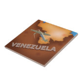 ベネズエラ・ヴィンテージ旅行ポスター タイル (側面)