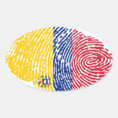 ベネズエラ 楕円形シール (正面)