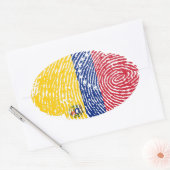 ベネズエラ 楕円形シール (封筒)