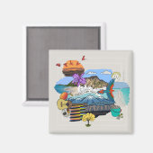 ベネズエラ✨魔法陸磁石 マグネット (正面/裏面)