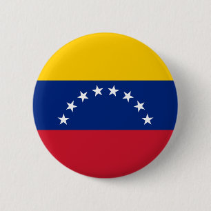 ベネズエラ- Bandera Venezolanaの旗 缶バッジ