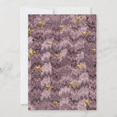 ベネチアに咲くゴールド＆ホワイトパールのジュエル　ハッピー・バースデー 招待状 (裏面)