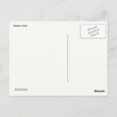 ベネチアのゴンドラの葉書 ポストカード (裏面)