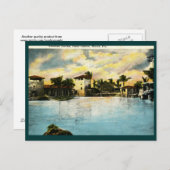 ベネチアンカジノ、コーラルゲーブルズ、FLヴィンテージ ポストカード (正面/裏面)