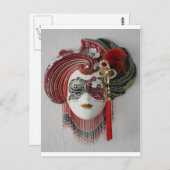 ベネチアンセラミックマスク ポストカード (正面/裏面)