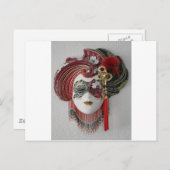 ベネチアンセラミックマスク ポストカード (正面/裏面)