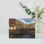 ベネチアンポストカードでゴンドラに乗る ポストカード (スタンド正面)