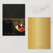 ベネチアンマスカレードマスクプレイスカード名刺 プレイスカード (正面/裏面)