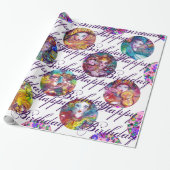 ベネチアンマスカレードマルディグラスマスク誕生日 ラッピングペーパー (アンロールド)