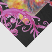 ベネチアンマスカレード顔、ハーレクインおよびオダマキ（植物） 薄葉紙 (詳細)