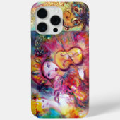 ベネチアンマスカレード/ハーレクインとオダマキ（植物） Case-Mate iPhoneケース (裏面)