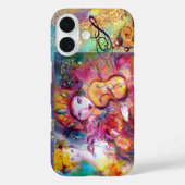 ベネチアンマスカレード/ハーレクインとオダマキ(植物) Case-Mate iPhoneケース (裏面)