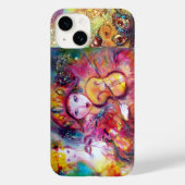ベネチアンマスカレード/ハーレクインとオダマキ(植物) Case-Mate iPhoneケース (裏面)