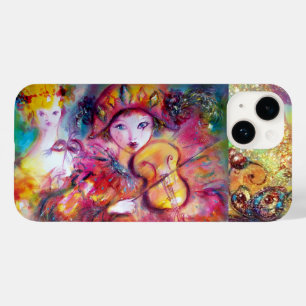 ベネチアンマスカレード/ハーレクインとオダマキ（植物） Case-Mate iPhone 14ケース
