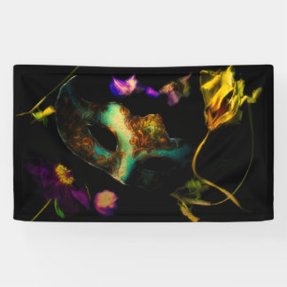 ベネチアンマスクバナーによる陰謀 横断幕