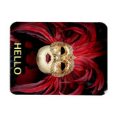 ベネチアンマスク磁石 マグネット (横)