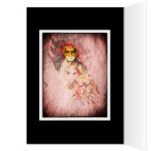 ベネチアンマスク,カーニバル,ヴィンテージアート – イタリア (内側 (左))