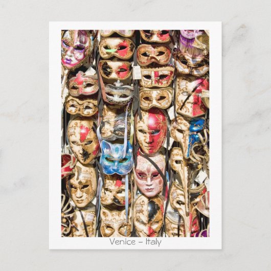 ベネチアンマスク ポストカード (正面)