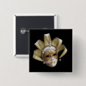 ベネチアンマスク 缶バッジ (正面&裏面)