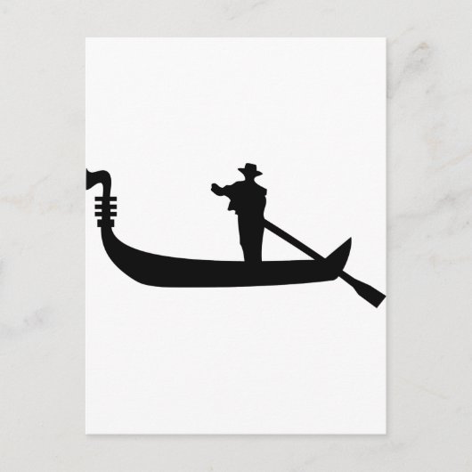 ベネチア・ゴンドラ ポストカード (正面)