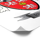 ベネット家紋コートオブアームズ ポスター (角)