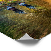 ベネット春秋魚釣り ポスター (角)