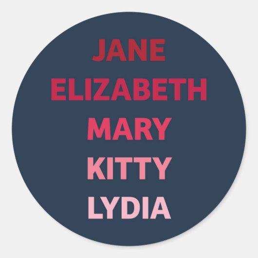 ベネット・シスターズ・フロム・プライド・アンド・プレイアンディ ラウンドシール (正面)