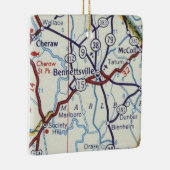 ベネツビルSCヴィンテージの地図 セラミックオーナメント (右)