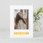 ベネディクト大学卒業式 案内状 (スタンド正面)