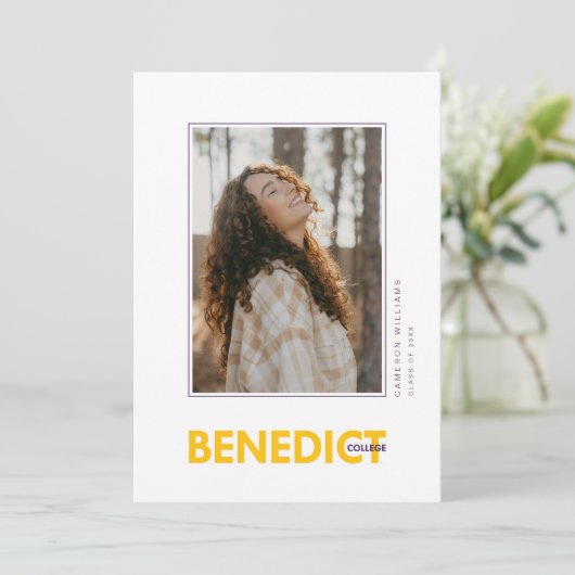 ベネディクト大学卒業式 案内状 (スタンド正面)