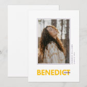 ベネディクト大学卒業式 案内状 (正面/裏面)