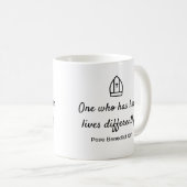 ベネディクト16世引用文：希望 コーヒーマグカップ (正面右)