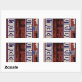 ベネディクト・ドナルド・ステッカー(4セット) 長方形シール (シート)