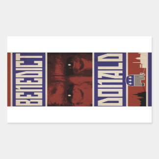 ベネディクト・ドナルド・ステッカー（4セット） 長方形シール