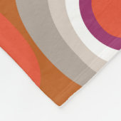 ベネトのbohoの点のこはく色 フリースブランケット (角)