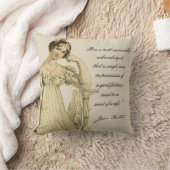 「ベネ恋しく思ット」ジェーン·オーステンの引用文と原稿 クッション (ブランケット)