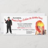 ベノイトは30歳の誕生日の衣装パーティー 招待状 (裏面)