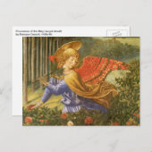 ベノゾ・ゴッゾリの『マギ・エンジェルの行列』 ポストカード (正面/裏面)